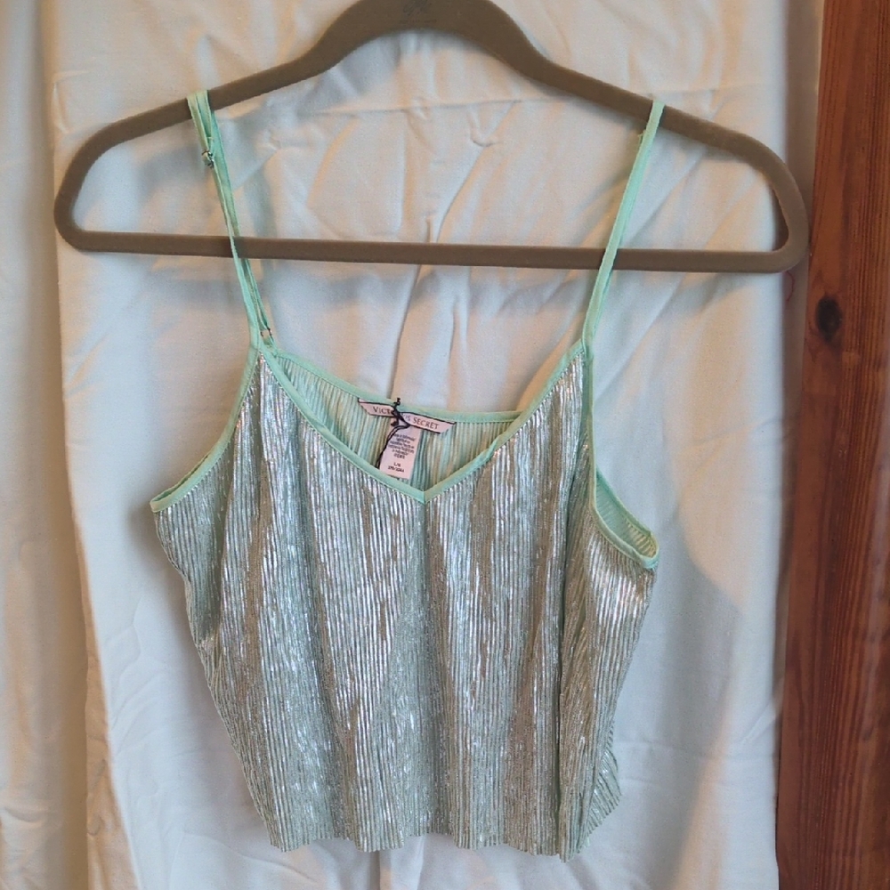 Victoria's Secret Mint and Silver Tank Top